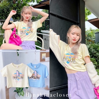 พร้อมส่ง🐶🐾 เสื้อยืด เสื้อครอป สไตล์เกาหลี สกรีน Puppy Lover🦴💕 สีละมุนมาก☁️ รหัส 825