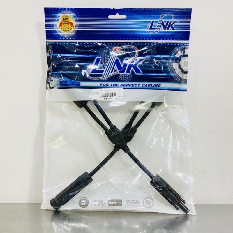 LINK MC4 Y Branch Cable Connector 1500V รุ่น CB-1016AS