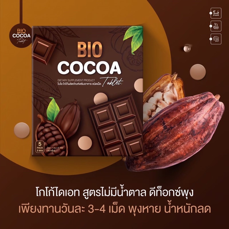 BIO Cocoa ดีท็อกอัดเม็ดโกโก้ (ตัวแทนจำหน่ายโดยตรง)