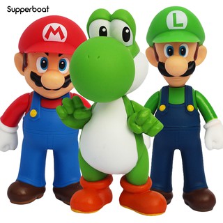 spb 12 ซม. โมเดลตุ๊กตา super mario brothers pvc ของเล่นสําหรับเด็ก/ผู้ใหญ่