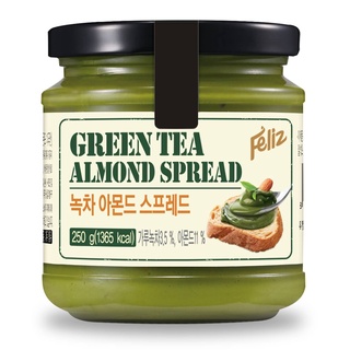 ราคา🌱Feliz Green Tea Almond Milk Spread🇰🇷 [250 g.] :: แยมชาเขียวผสมแอลมอนด์จากเกาหลีแสนอร่อย🇰🇷