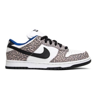 ▽Supreme x Dunk Low Pro SB White Cement 304292-001 รองเท้าผ้าใบกีฬาราคาถูก