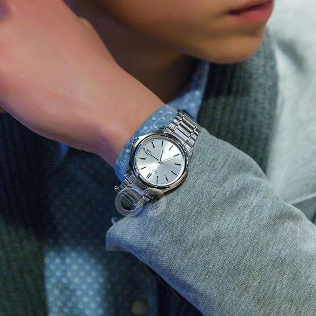 Casio Standard รุ่น MTP-1183A-1A - นาฬิกาผู้ชาย สายแสตนเลส หน้าปัดดำ (สินค้าขายดีมาก) มั่นใจ ของแท้ ประกันศูนย์ 1 ปีเต็ม