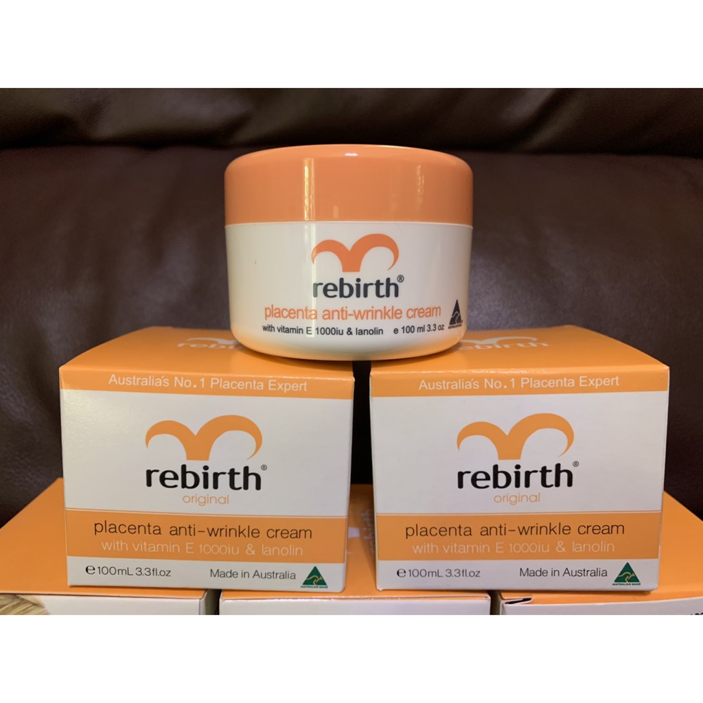 ครีมรกแกะ **หิ้วเองจากออสจ้า** Rebirth Original Placenta & Collagen Anti-Wrinkle Cream *พร้อมส่ง*