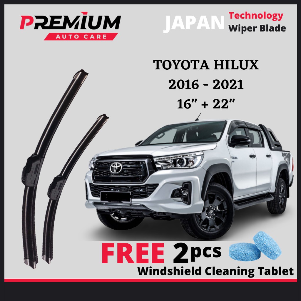 TOYOTA HILUX REVO [2016-2022] PREMIUM WIPER BLADE JAPAN TECHNOLOGY WIPER BLADE WINDSCREEN WIPER