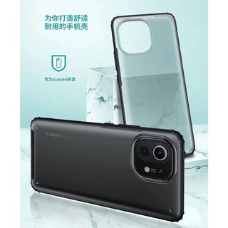 【พร้อมสต็อก】เคสโทรศัพท์ใส Xiaomi Mi 11 Mi11 Redmi 9T POCO X3 M3 Wlons®️ Matte Series ShockProof Case