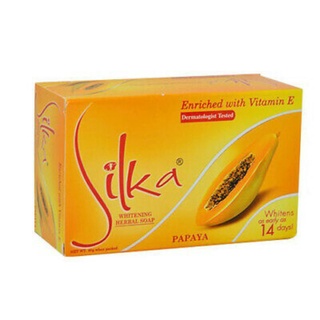 Silka Papaya Herbal Whitening Soap 135g