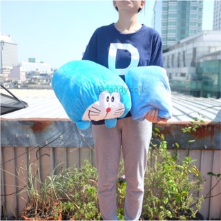 ตุ๊กตา หมอนผ้าห่ม Doraemon โดเรม่อน นุ่มนิ่ม 15นิ้ว (100x150cm)