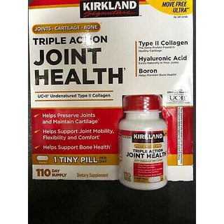 Kirkland Triple action Joint Health 110 เม็ด แก้ปวดข้อ ทานได้ 110 วันค่ะ เม็ดเล็ก ทานง่าย สูตรเดียวกับ Move free ultra ค