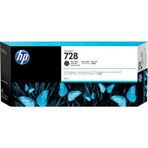 หมึกพิมพ์แท้ HP 728B 300-ml Matte Black Ink Crtg(3WX30A เปลี่ยนจาก F9J68A)