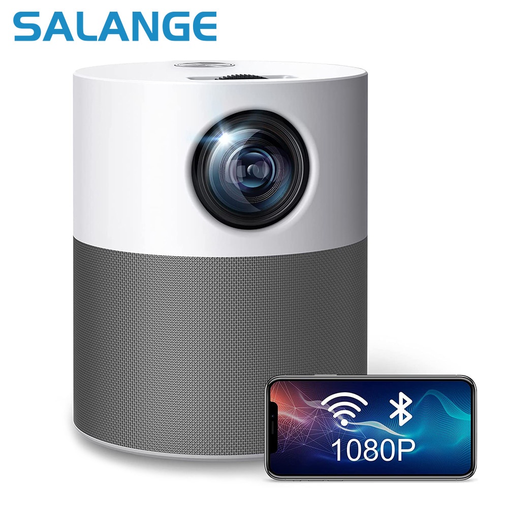 Salange Projector Full HD 1080P Native 1920x1080 Android Bluetooth Home Theater Video Beamer Mini LE