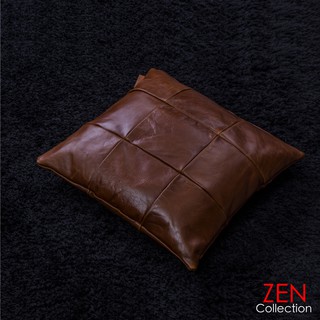 ZEN Collection หมอนอิง หมอนหนังแท้ หมอนหนัง 45x45 cm. สัมผัสนุ่มสบาย