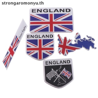 【strongaromonyu】สติกเกอร์โลโก้ธงอังกฤษ โลหะผสม สําหรับตกแต่งรถยนต์ รถจักรยานยนต์ 1 ชิ้น