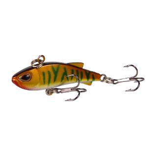 10Colors 4.5cm/4g Mini VIB Trembling Swing Plastic Hard Bait Sinking Swimbait  Submersible Bionic Bait With Sharp Treble Hook 3D Eye Wobblers Sea Fishing Lure Outdoor Fishing Gear