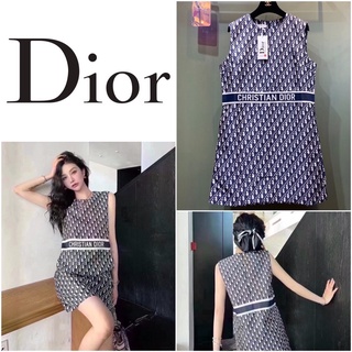 ชุดเดรส CHRISTIAN DIOR MONOGRAM SLEEVELESS DRESS