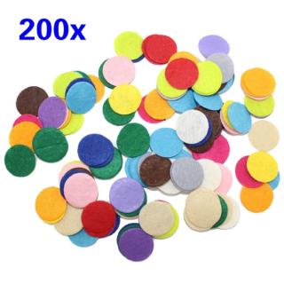 แผ่นผ้าสักหลาด ทรงกลม ขนาด 2.5 ซม. อุปกรณ์เสริม สําหรับทําเค…