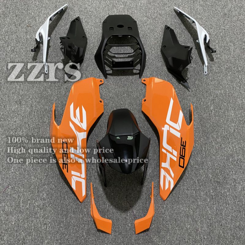 ชุดแฟริ่ง KTM 390 DUKE ปี17-21 ktm390duke ktm 390 duke ชุดแฟริ่งชุดสี KTM 390 แฟริ่งแต่ง สีส้มสีเหลื