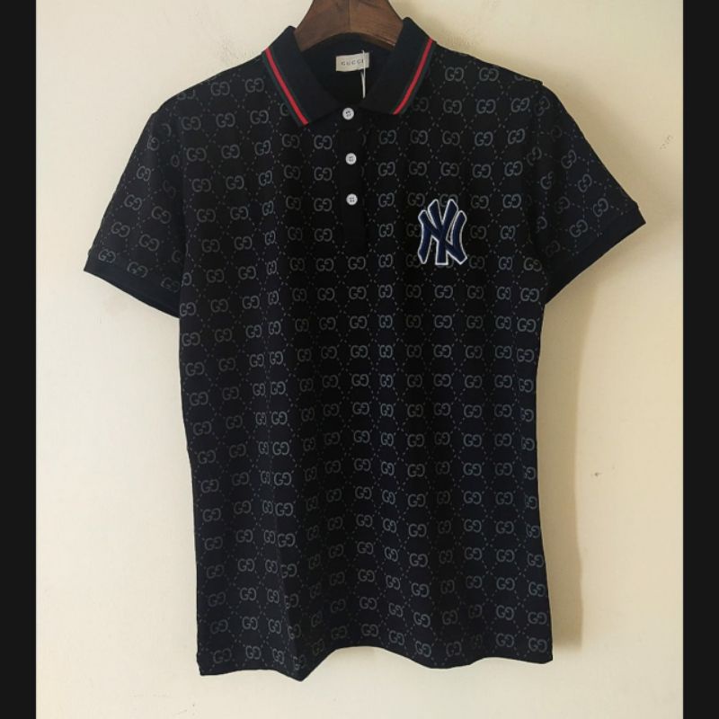 Katun MERAH HITAM เสื้อยืดคอปกโปโล GCC