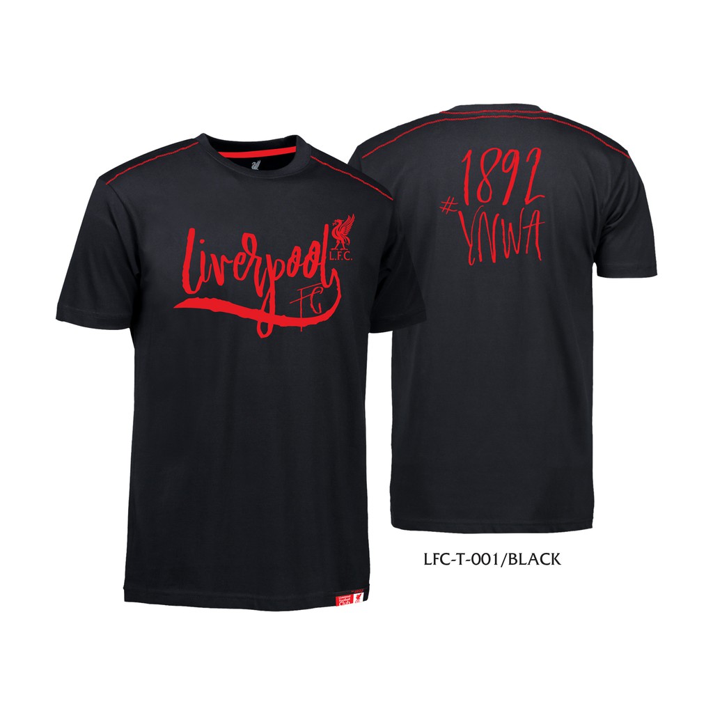 ส่งฟรี [S]Liverpool F.C.เสื้อคอกลมลิขสิทธิ์ Supersoff-LFC-T-001 (BLACK)