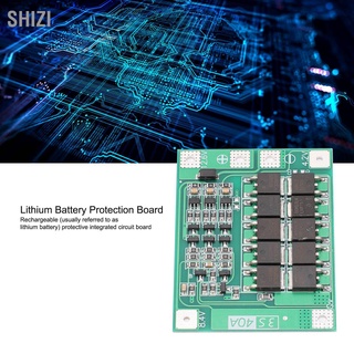 ShiZi แผ่นบอร์ดโมดูลป้องกันแบตเตอรี่ Li-Ion คุณภาพสูง 3 Series 40A Dc12.6V