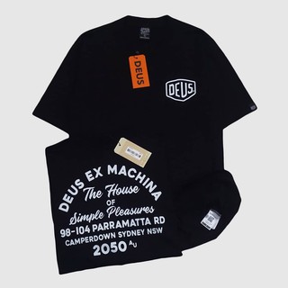 เสื้อยืดแขนสั้นพิมพ์ลาย Deus Ex Machina สําหรับผู้ชาย - 100% Combed 30s