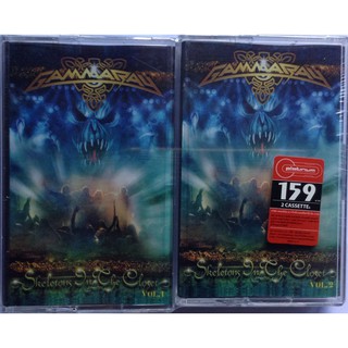 Cassette Tape เทปคาสเซ็ตเพลง Gamma Ray Skeletons In The Closet Vol 1 &amp; 2 2 ม้วนคู่ ลิขสิทธิ์ ซีล