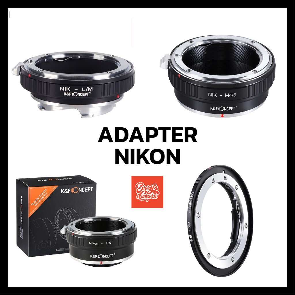 Nikon Mount Lens to Sony E m4/3 fuji leicam gfx eosr nikonz sl K&F Concept Lens Mount Adapter