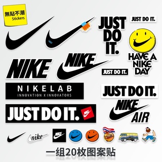 Sticker 20pcs/set Nike jordan tide brand suitcase suitcase sticker Trolley Case laptop waterproof sticker