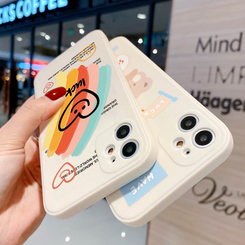 เคสไอโฟน เคสสี่เหลี่ยมที่เข้ากันได้สำหรับ Compatible for iPhone 11 12 13 Pro 7 8 Plus 13 12 Pro Max 