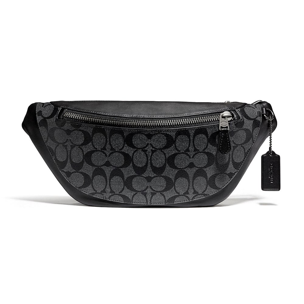 MeBrandOutlet พร้อมส่ง #COACH WARREN BELT BAG IN SIGNATURE CANVAS (COACH F78777) กระเป๋าคาดอกผู้ชาย 