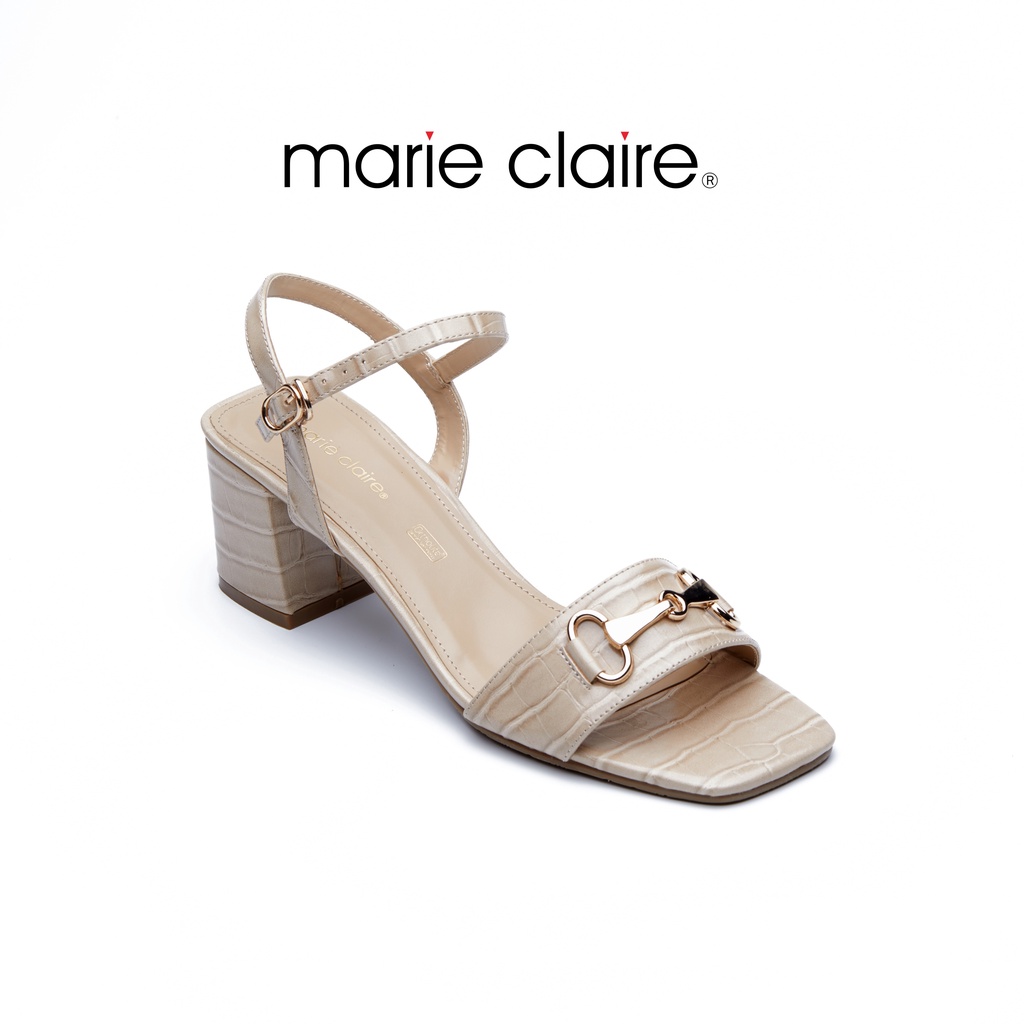 Bata บาจา ยี่ห้อ Marie Claire GENTLE RETRO รองเท้ามีส้น รองเท้ารัดส้น สวมใส่ลำลอง แฟชั่น สูง 2.5 นิ้ว สำหรับผู้หญิง รุ่น Wael สีออฟไวท์ 6701018