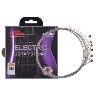 ชุดสายกีต้าร์ไฟฟ้า Alice Alloy Winding String 22-24 Frets Ae536-L