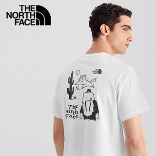 เสื้อยืดแขนสั้น ระบายอากาศได้ดี พิมพ์ลาย The North Face สวมใส่สบาย เหมาะกับใส่กลางแจ้ง สําหรับคู่รัก | 7wdv