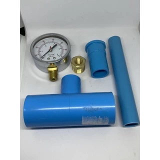 Pressure gauge 5 kg/cm2 เกจวัดแรงดันน้ำ รวมชุดข้อสามทาง 1 นิ้ว (1") สำหรับปั๊มน้ำและเครื่องกรองน้ำ
