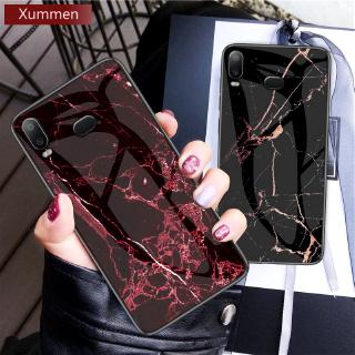 Samsung Galaxy A6s SM-G6200 A8s SM-G8200 A9STAR A8STAR A2CORE Case Marble Tempered Glass Cover Case