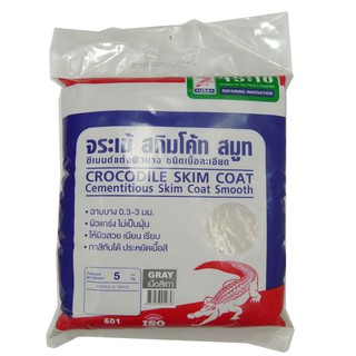 ซีเมนต์ฉาบผิวละเอียด ตราจระเข้ 5 Kg. GRAY ซีเมนต์ เคมีภัณฑ์ก่อสร้าง วัสดุก่อสร้าง CROCODILE CEMENT COAT 5 Kg. GRAY SUBTL