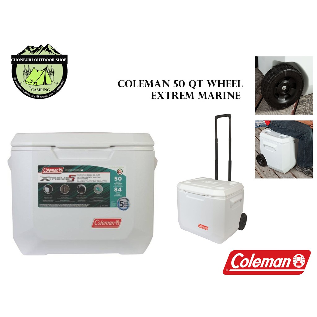 COLEMAN Cooler 50 Qt wheel EXTREM Marine ถังน้ำแข็ง