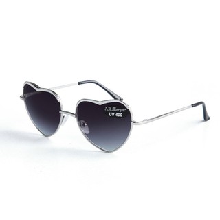 AJ Morgan Heart of glass Sunglasses Silver, Black Lens แว่นกันแดดสีเงิน เลนส์ดำ