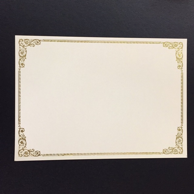 Darte Gold Stamping Certificate Paper 100sheets (160gms)