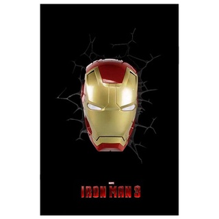 โคมไฟไอออนแมน Iron Man 3D Light FX MK42 Face Wall Light