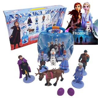 ชุดโมเดล Frozen2 มาพรัอมกระเป๋า 2 แบบให้เลือก ขนาดกล่อง 44x28x6 cm