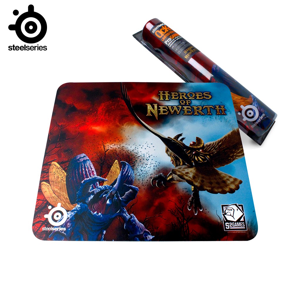 แผ่นรองเมาส์สําหรับเล่นเกม SteelSeries QcK+ Heroes of Newerth Edition (67217)