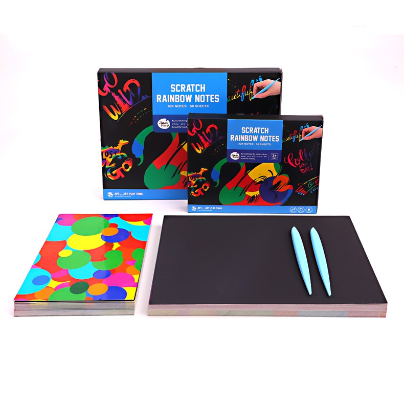 Joan Miro กระดาษขูดสีรุ้ง เสริมพัฒนาการ Scratch Rainbow Notes