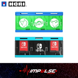 Hori NSW เคสการ์ดเกม Nintendo Switch Push - 6 ช่อง (นีออนบลู, โปเกมอน)