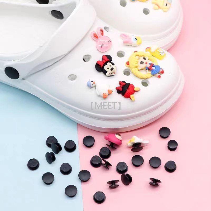 【MEET】10 ชิ้น/แพ็ค เครื่องประดับดอกไม้สำหรับรองเท้า เหมาะสำหรับรองเท้า crocs หัวเข็มขัดตกแต่ง หัวเข็มขัดรองเท้า วัสดุทำมือ DIY ที่ถอดออกได้