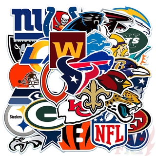 ❉ NFL National Football League Team Logo Series 02 สติ๊กเกอร์ ❉ 33Pcs/Set Rugby DIY Fashion Waterproof Doodle Decals สติ๊กเกอร์