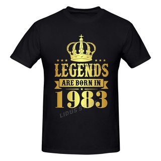 เสื้อยืด ผ้าฝ้าย 100% พิมพ์ลายกราฟฟิค Fairy Tales TheyRe Born In1983 39Years Old For39 สไตล์ฮาราจูกุ ของขวัญวันเกิด