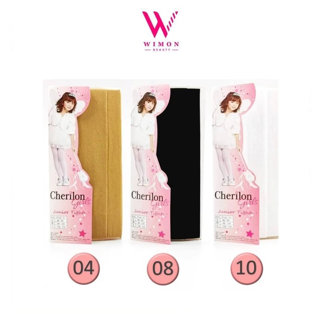 Cherilon Girls Junior Tights เชอรีล่อน ถุงน่อง ถุงน่องเด็ก มี 3 สีให้เลือก มี 3 ขนาด ความสูง 90 - 150 ซม NSY-PHTP20