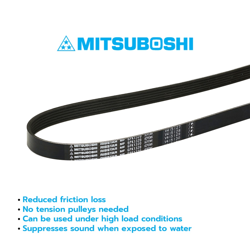สายพานหน้าเครื่อง 7PK1030 (มิตซูโบชิ) สายพานรถยนต์คุณภาพมาตรฐาน OEM *ของแท้ 100% ราคา ถูกที่สุด ดีลบีเคเค แกลเลอรีภาพที่ 2