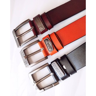 【พร้อมส่ง 】เข็มขัดผู้ชายหนังแท้ แบบหัวเจาะ (สินค้าถ่ายจากงานจริง)